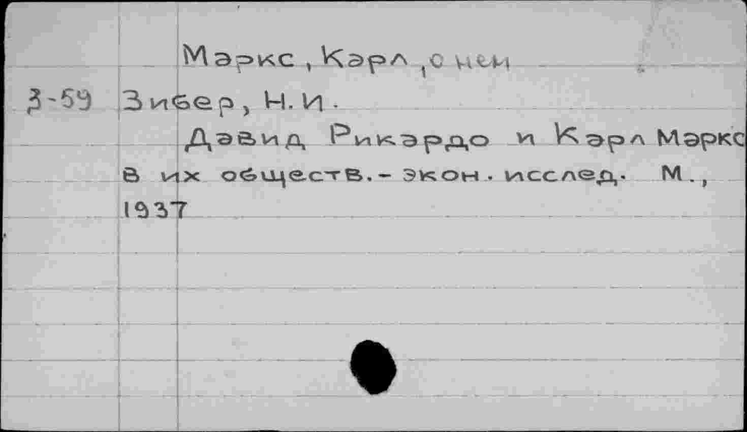 ﻿
Мэрис ,	с ULM _
3 и&е р ) И. И -
Дэйид Рикэрдо /И Vs эр Ö их обществ.- Экон . исслед. 1337
Маркс м.,